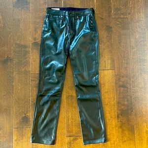 Gap Faux Leather Vintage High Rise Slim Pants